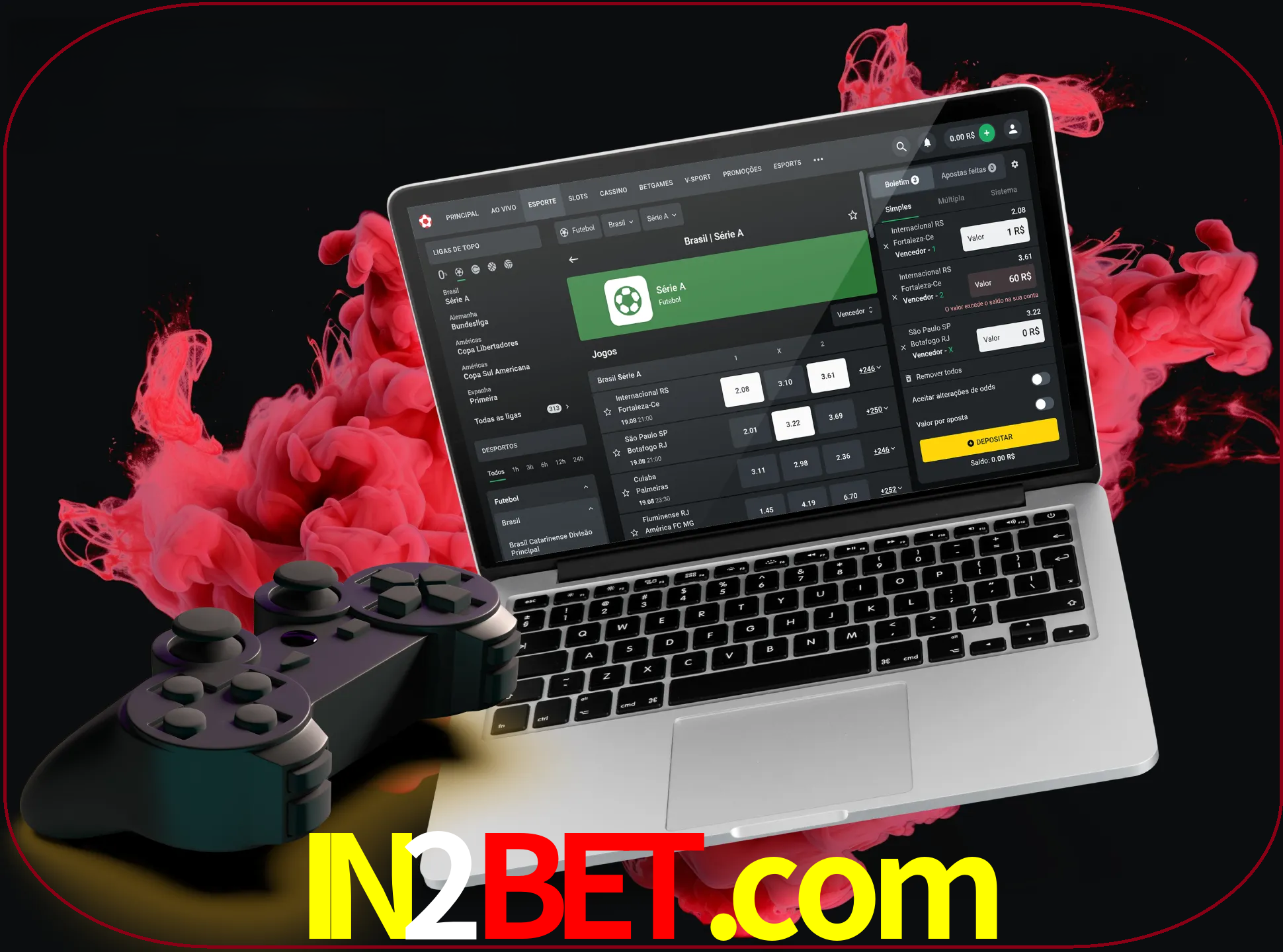 Visite a secção especial de jogos de vídeo em in2bet para descobrir em que jogos pode apostar e ganhar muito dinheiro.