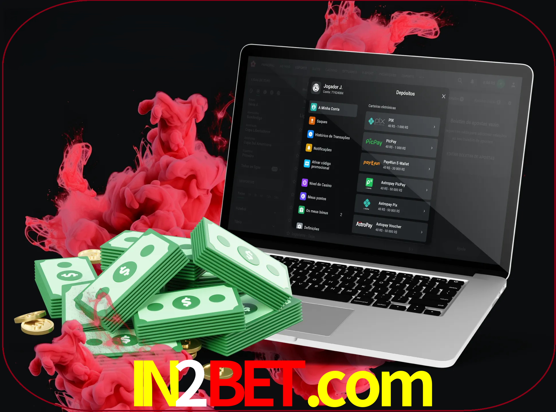 Para efetuar um depósito na sua conta in2bet, basta escolher o método de depósito e especificar o montante.